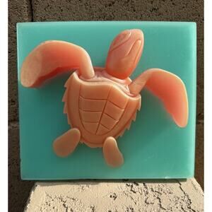 Vtg Original Art Cast Sculpture 3D Sea Turtle Signed Scott McNeill 85/500 GLOWS